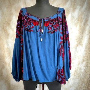 Free People Wild Memories Blouse L